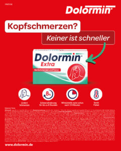 Beispiel einer Anzeige für das Brand Dolormin®