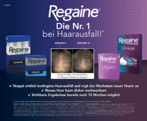 Anzeige für das Brand Regaine