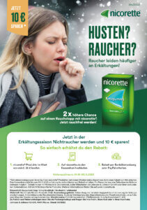 Anzeige für das Brand nicorette